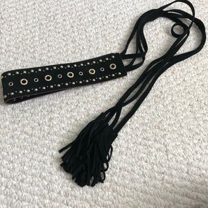 Maje Suede Wrap Belt